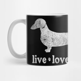 Live Love Bark Dachshund Dog Mug